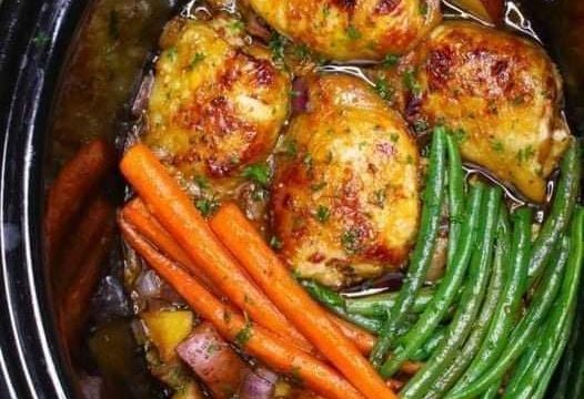 Slow Cooker Honey Garlic Chicken Recipe