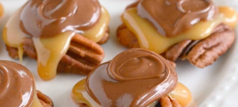 Keto Pecan Turtle Candies