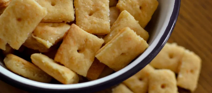 Cheesy Sourdough Discard Crackers