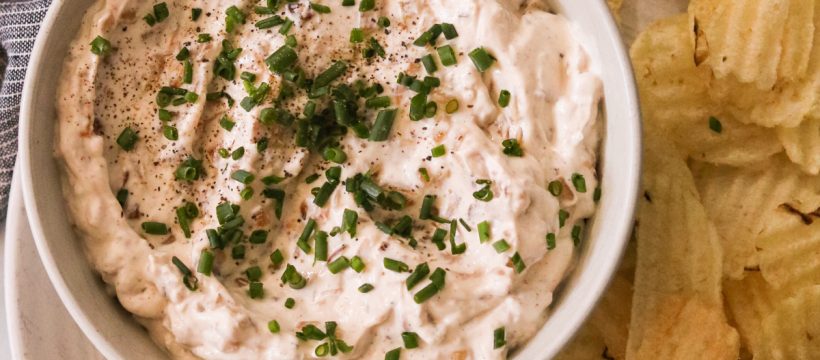 High-protein French Onion Dip