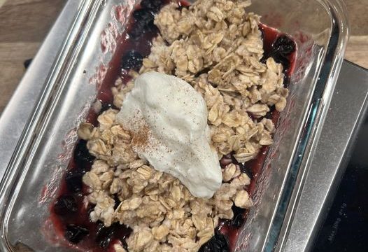 Blueberry crumbl