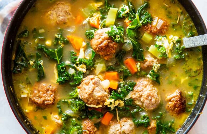 Simple Italian Wedding Soup 