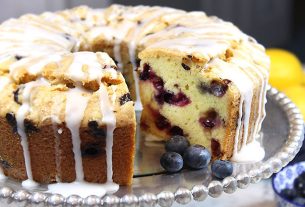 Blueberry Lemon pound cake