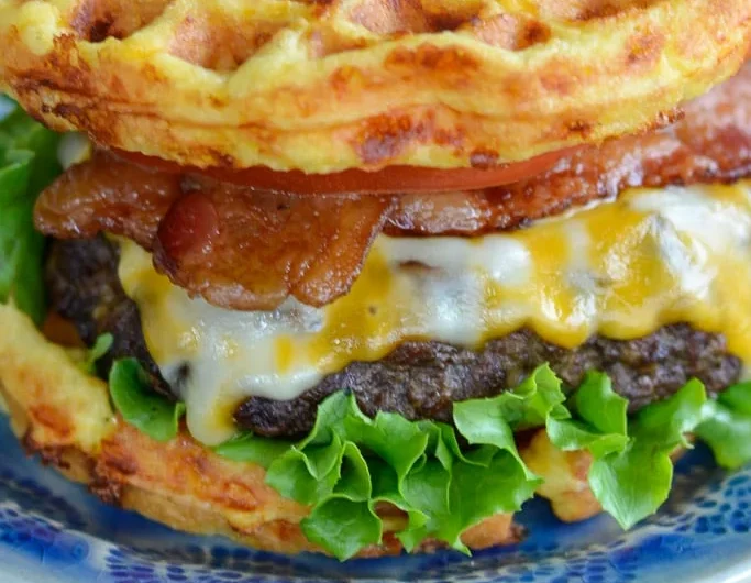 Keto Burger Chaffle