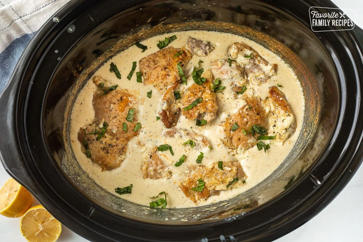 Slow Cooker Garlic Parmesan Chicken