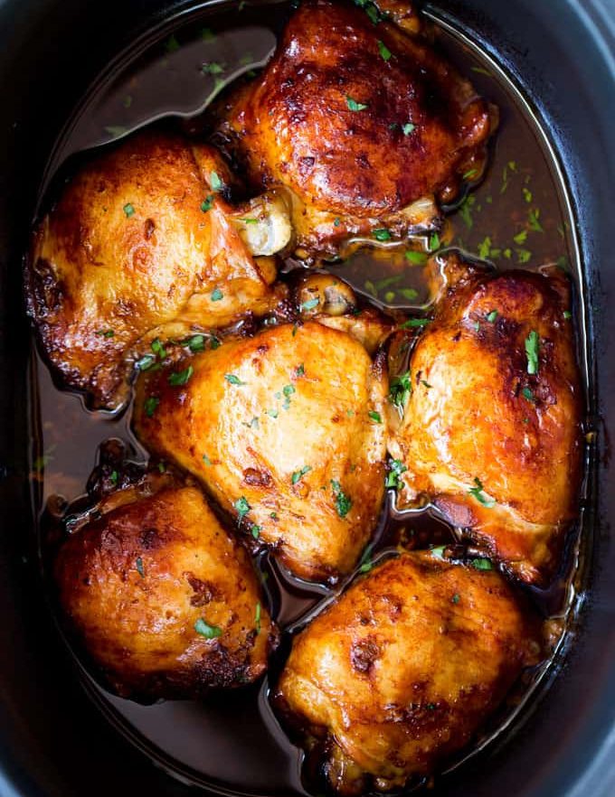 Slow Cooker Honey Garlic Chicken