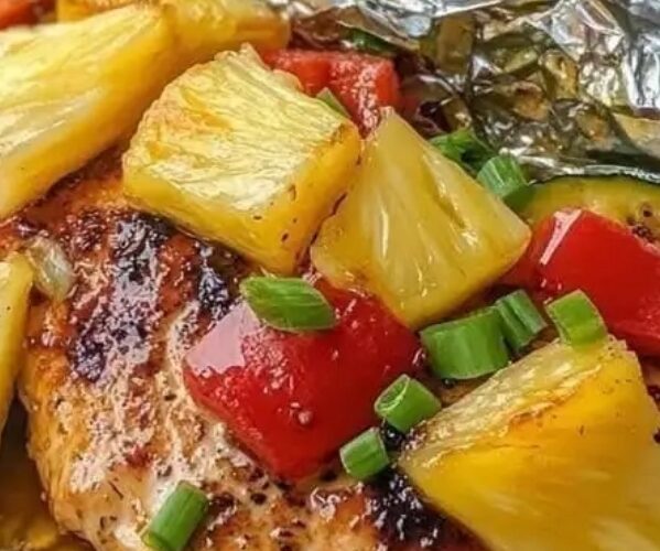 Teriyaki Pineapple Chicken Foil Packets