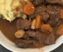 Rustic Slow-Cooked Beef Stew with Creamy Cream Cheese Mashed Potatoes