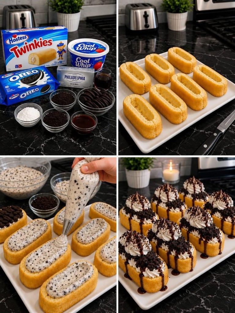 Oreo Cookies & Cream Twinkie Boats