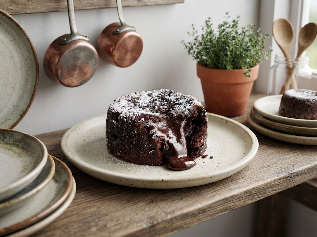 Air Fryer Chocolate Lava Cake
