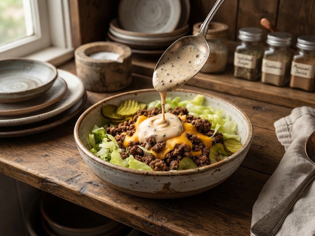 Big Mac Cheeseburger Protein Bowl