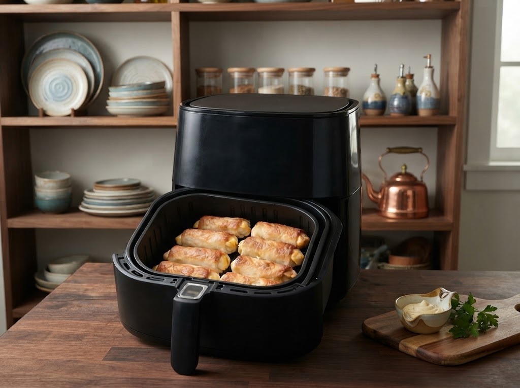 Crispy Air Fryer Cheese Bread Rolls