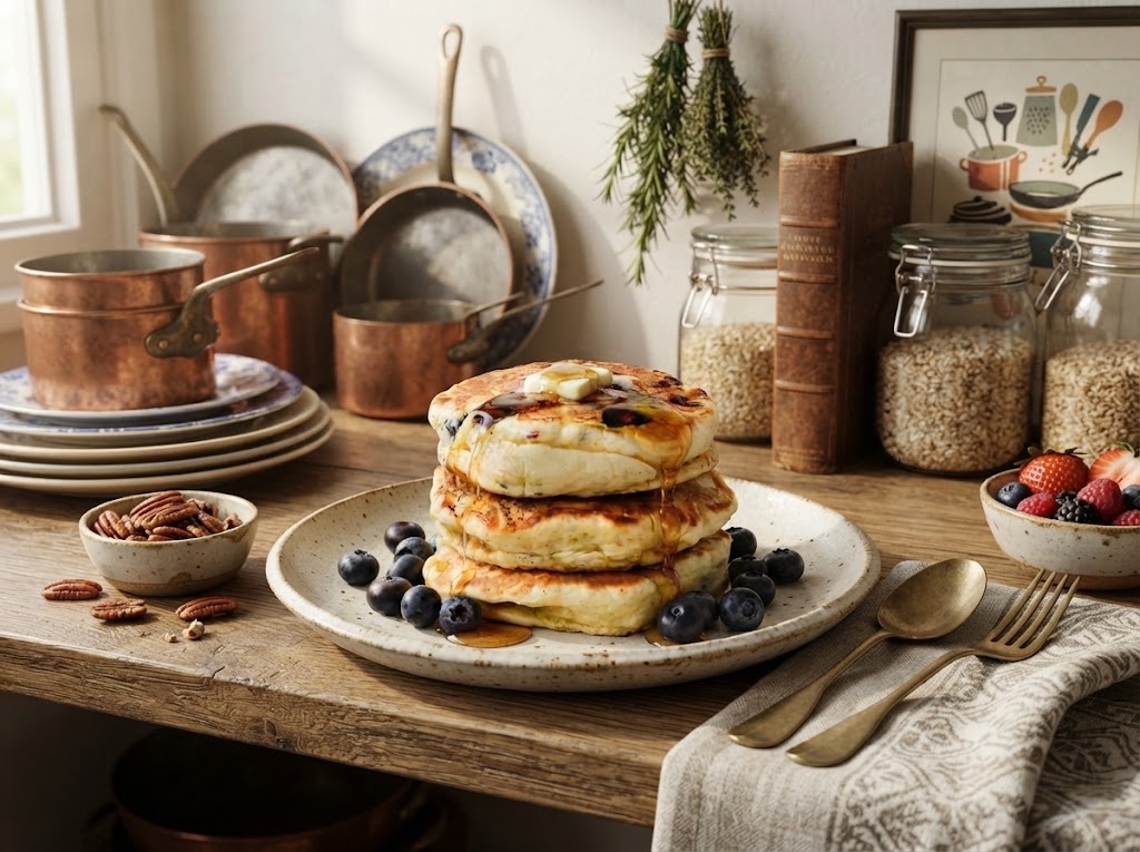 Fluffy Blueberry Cottage Cheese Pancake Bites