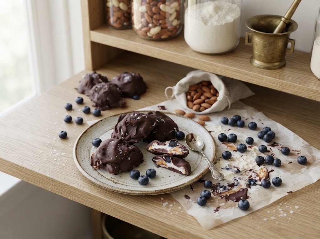 Frozen Blueberry Greek Yogurt Clusters