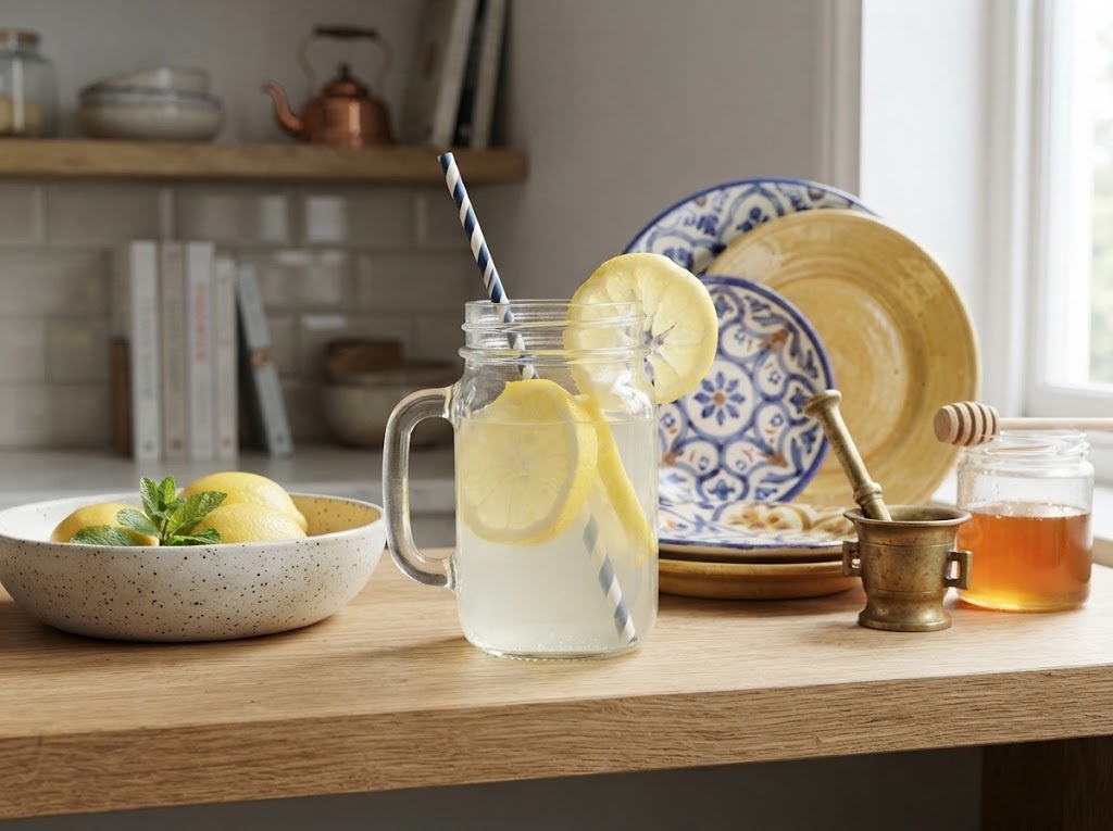 Healthy Ginger Lemon Detox Water