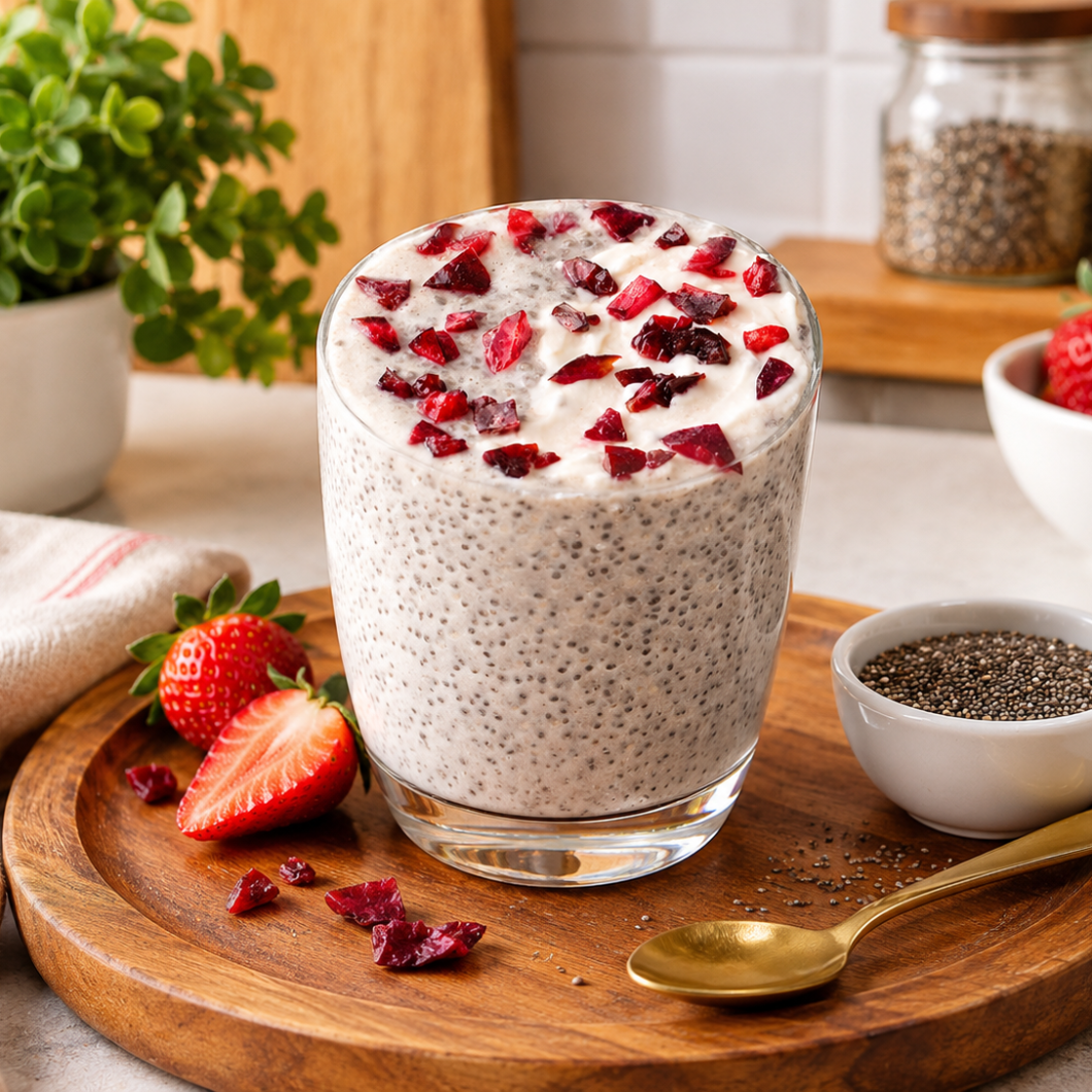 High Protein Cherry Pudding