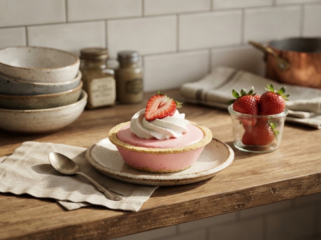 No-Bake Strawberry Cheesecake 