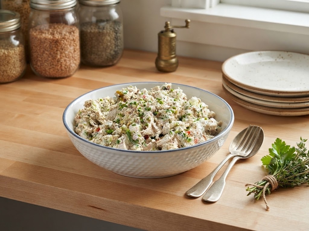 Creamy High-Protein Chicken Salad Bowl
