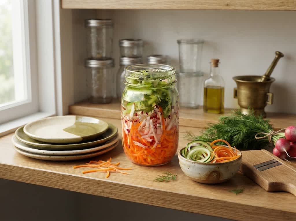 Healthy Pickled Vegetable Slaw