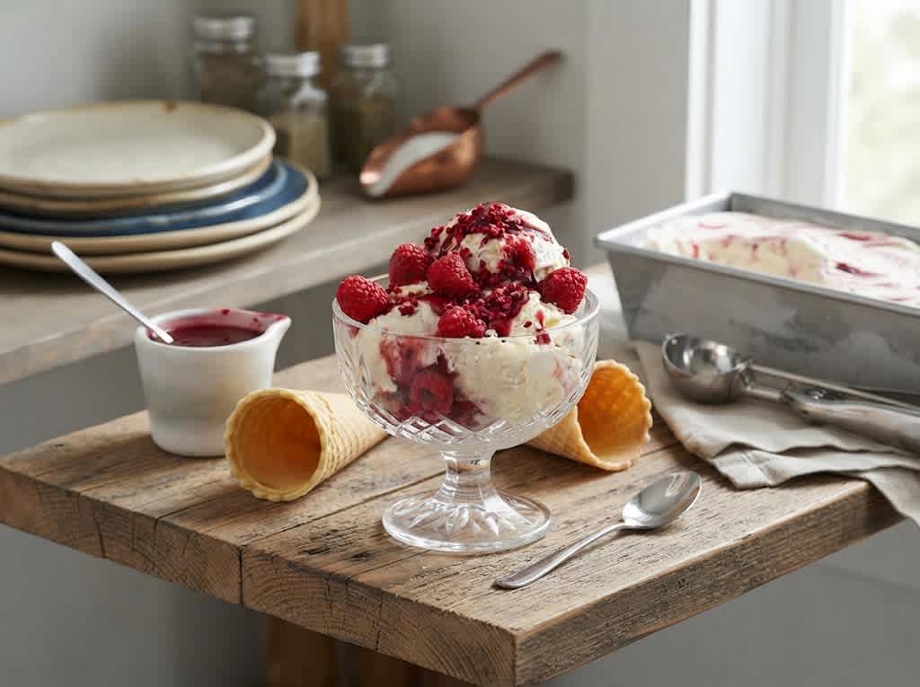 Raspberry Ripple Ice Cream