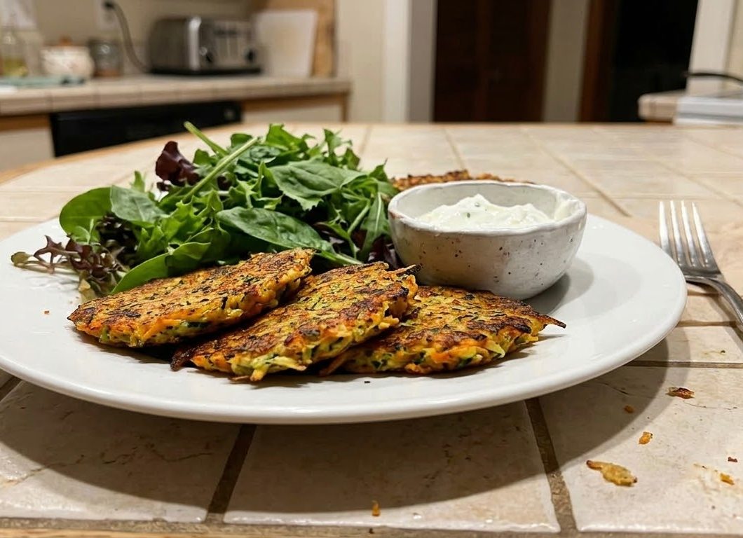 Crispy Vegetable Fritters (Gluten-Free, Vegan)